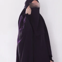 Jilbab + FREE Niqab - Purple